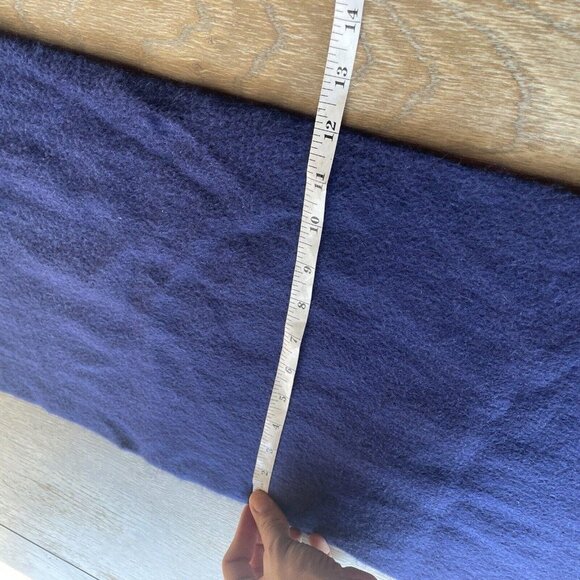 Jennie‎ Liu 100% Cashmere Scarf Blue Fringe 60x12 - Picture 4 of 5